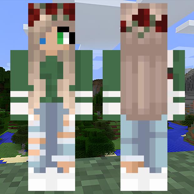 MinecraftSkinHub Skin NameGreen and blue eyed blonde girl