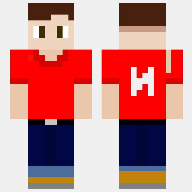 MinecraftSkinHub Skin NameRed Shirt