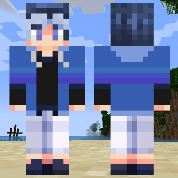 MinecraftSkinHub Skin NameBlue Haired Guy
